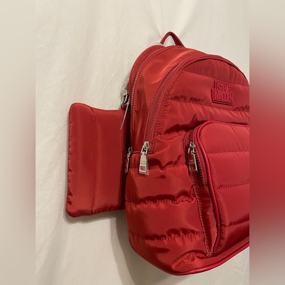 NWT Steve Madden Padded Red Backpack with Wristlet Wallet - Picture 4 of 5
